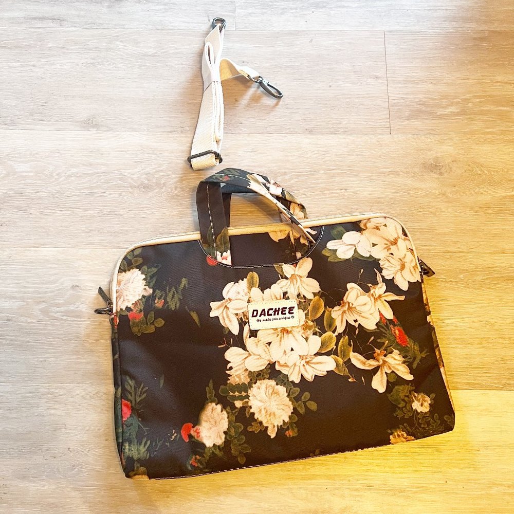 Floral Laptop Bag Women's Floral Slim Laptop Bag Office Classy FINAL SALE ITEM